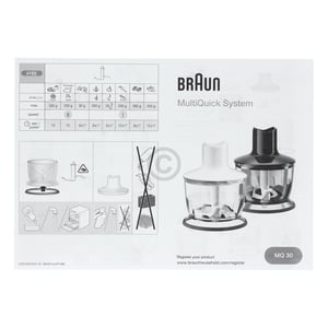 Zerkleiner schwarz MK30BK (500ml) Braun 0X81364498 für Stabmixer