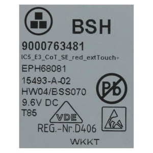 Bedienmodul programmiert SIEMENS 00740477 für Backofen