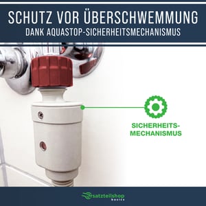 Zulaufschlauch Aquastop 2,0m - Universal anwendbar für Waschmaschine & Geschirrspüler bis 90°C 