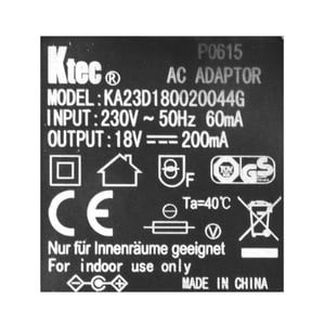 Netzteil 18V/200mA, 230V/8W, EuPII Bosch 00624650 für Staubsauger Bosch