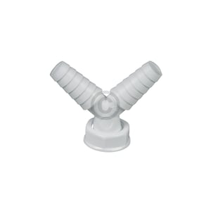 Doppel-Schlauchanschluss 1" Innengewinde für Siphon weiß