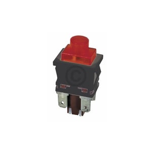 Ariston (Merloni-Gruppe) Tastenschalter 1-fach rot (ersetzt gelb) kpl.