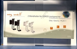 Sonos Lautsprecherwandhalter Mywall HS17A schwarz, für Sonos One, One SL, Play:1