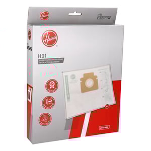 Staubsaugerbeutel für Hoover H-ENERGY 300 35602735 Mikrofaser, Aktivkohle