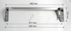 Türgriff für Kühlschrank Hisense/Gorenje HK1520742 Griff