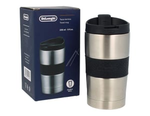 DeLonghi Kaffeemaschinen-Thermobecher DLSC074 235 ml Edelstahl, doppelwandig