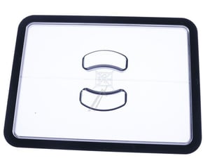 Bohnenbehälterdeckel für Kaffeemaschine Bosch Siemens 12043069 transparent, mit Dichtung