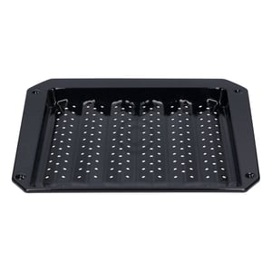 Grillblech Grillschale Ofenblech 380x330mm 30mm hoch emailliert mit Lochung