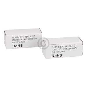 Halogenlampe Set G4 20W 12V Bosch 10010042 für Dunstabzugshaube 2Stk Bosch