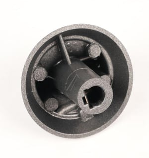 Bediendrehknopf Silber für Herd Whirlpool Indesit 488000306518 für Gasofen oben