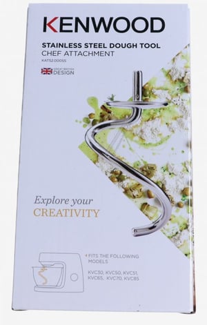 Spiralknethaken für Küchenmaschine Delonghi AW20011061 Edelstahl