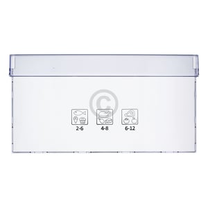 Gefrierschubladenblende unten beko 4634610200 445x235mm für KühlGefrierKombination