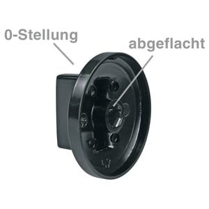 Knebelset 9-teilig schwarz Alternative Universal für Herd