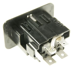 Drucktaste, Inox, Rot (140013174044)