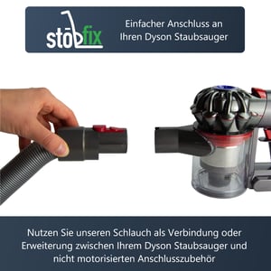 Stretch Verlängerungsschlauch für Dyson V7 V8 V10 SV10 SV11 - Staubsauger Zubehör mit Quick Release wie 967764-01