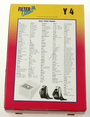 Y4-Beutel für Staubsauger Filterclean 000118K 5er-Pack
