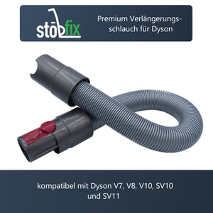 Stretch Verlängerungsschlauch für Dyson V7 V8 V10 SV10 SV11 - Staubsauger Zubehör mit Quick Release wie 967764-01