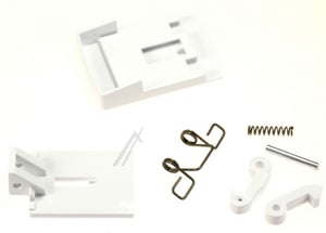 Türgriff-Set weiß für Waschmaschine Whirlpool 481949869162 Kunststoff