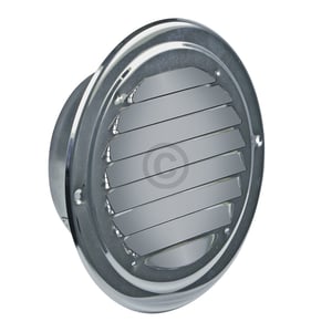 Lüftungsgitter 125erR Edelstahl mit Insektenschutznetz für Luftführung Dunstabzugshaube