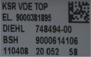 Bedienblende 00705948