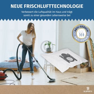 Filterbeutel wie BOSCH 17003048 Typ G ALL BBZ41FGALL für Bodenstaubsauger 5Stk + Vorfilter