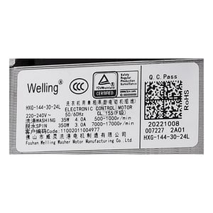 Universalmotor Midea 11002011004977 für Waschmaschine Midea