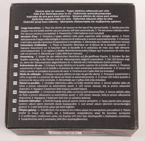 Elektrische Weinvakuumpumpe für Kühlschrank Haier/Candy/Hoover 35602922 integrierter Stopfen