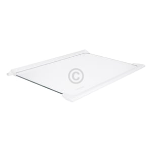 Glasplatte oben für Kühlteil Bauknecht C00899660 450x300mm mit Leisten in