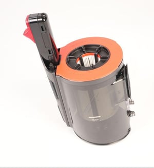 Staubfangbehälter für Staubsauger Bosch Siemens 12050163 Cartridge-Flusenfilter Grau Rot