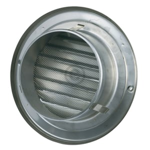 Außenhaube 125erR Edelstahl gebürstet