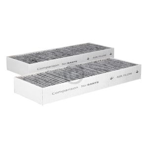 Geruchsfilter Set wie BORA BAKFS 340x123mm für Kochfeld mit Dunstabzug 2Stk