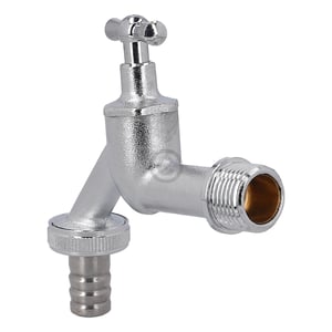 Auslaufventil 1/2" mit 3/4" Schlauchanschluss BLUPARTS für Waschmaschine