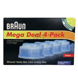 Rasierer-Reinigungskartusche Braun Clean&Renew Cartridge CCR4 4Stk