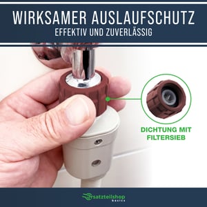 Zulaufschlauch Aquastop 2,0m - Universal anwendbar für Waschmaschine & Geschirrspüler bis 90°C 