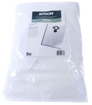 Sqoon Staubsaugerbeutel für Nilfisk Alto Aero 20/25: 5 Stück Microfaser