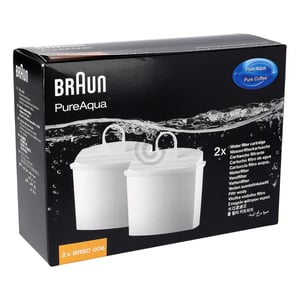 Wasserfilter Set BRAUN PureAqua BRSC006 AX13210006 für Kaffeemaschine 2Stk