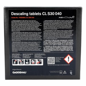 Entkalkungstabletten CLS30040 GAGGENAU 17002490 für Dampfgarer 4Stk