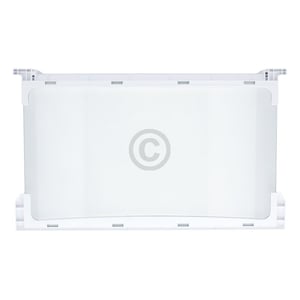 Glasplatte mitte für Kühlteil beko 4312240400 495x297mm mit Leisten für KühlGefrierKombination