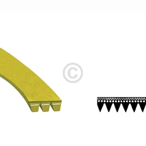Keilrippenriemen wie AEG 124021010/2 1200PJ6E elastisch für Waschmaschine Waschtrockner