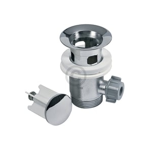 Ablaufgarnitur 1 1/4" mit Exzenter und Stopfen chrom für Waschbecken 10030751