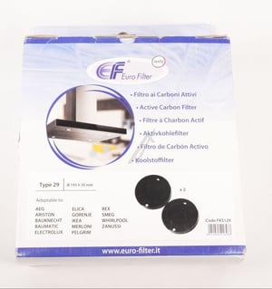 Kohlefilter Typ 29 für Dunstabzugshaube Eurofilter 0000199052 2 Stück