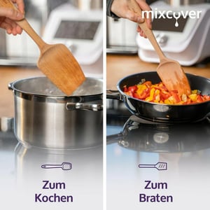 Nachhaltiger Holzspatel für Monsieur Cuisine Connect & Smart