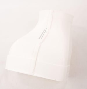 Endstück 150, rund-flach für Ofen Küppersbusch 547604 rund-flach, Schlauchverbinder