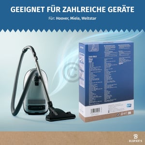 Filterbeutel passend für Miele TypG/N TypH für Bodenstaubsauger 4Stk + Vorfilter