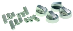 Universalknebelset für Com Herd Silber/Grau 4-teilig