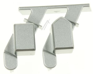 Tastenkappe rechts für Waschmaschine Whirlpool 488000517478 silber, 16BK