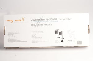 Sonos Lautsprecherwandhalter Mywall HS17A schwarz, für Sonos One, One SL, Play:1