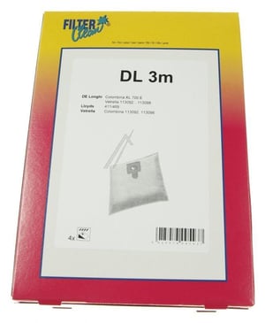 Staubsaugerbeutel DL3M FL0075-K für Staubsauger Filterclean FL0075K 4 Stück, effiziente Filterung
