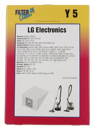 Y5-Beutel für Staubsauger Filterclean 000144K 6er-Pack