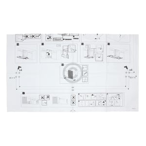 Einbausatz Türbefestigung für Möbeltüre beko 1784430046 an Geschirrspüler